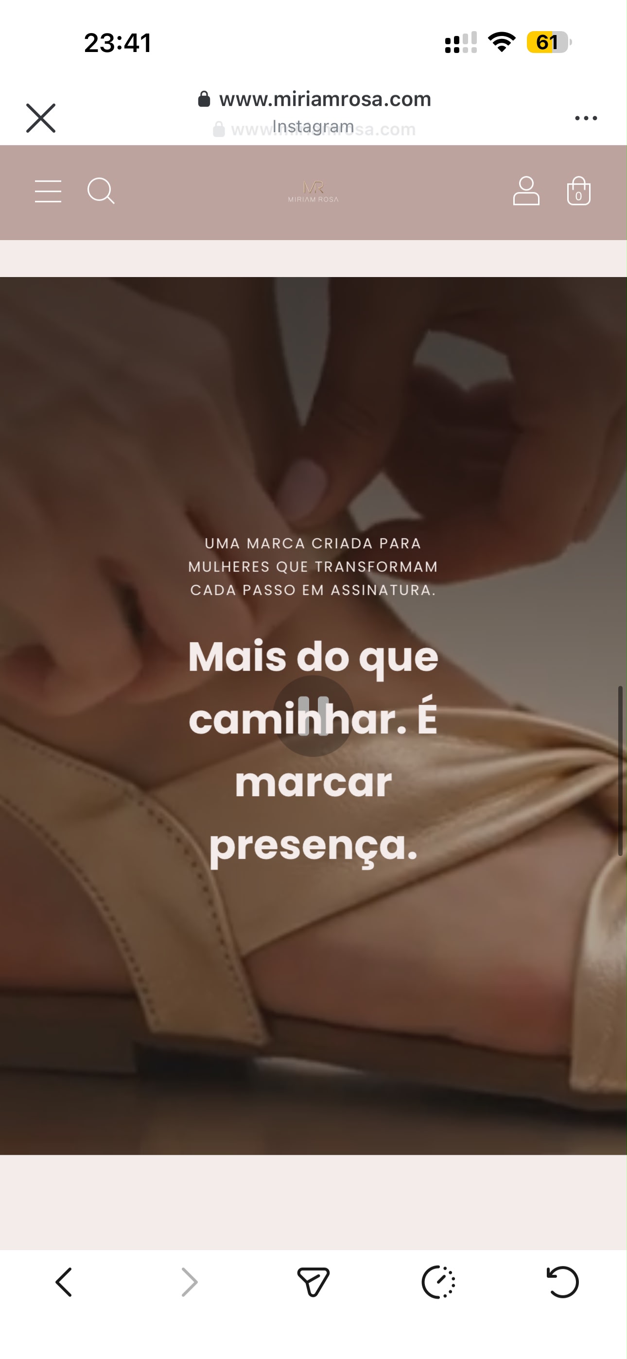 Loja virtual calçados